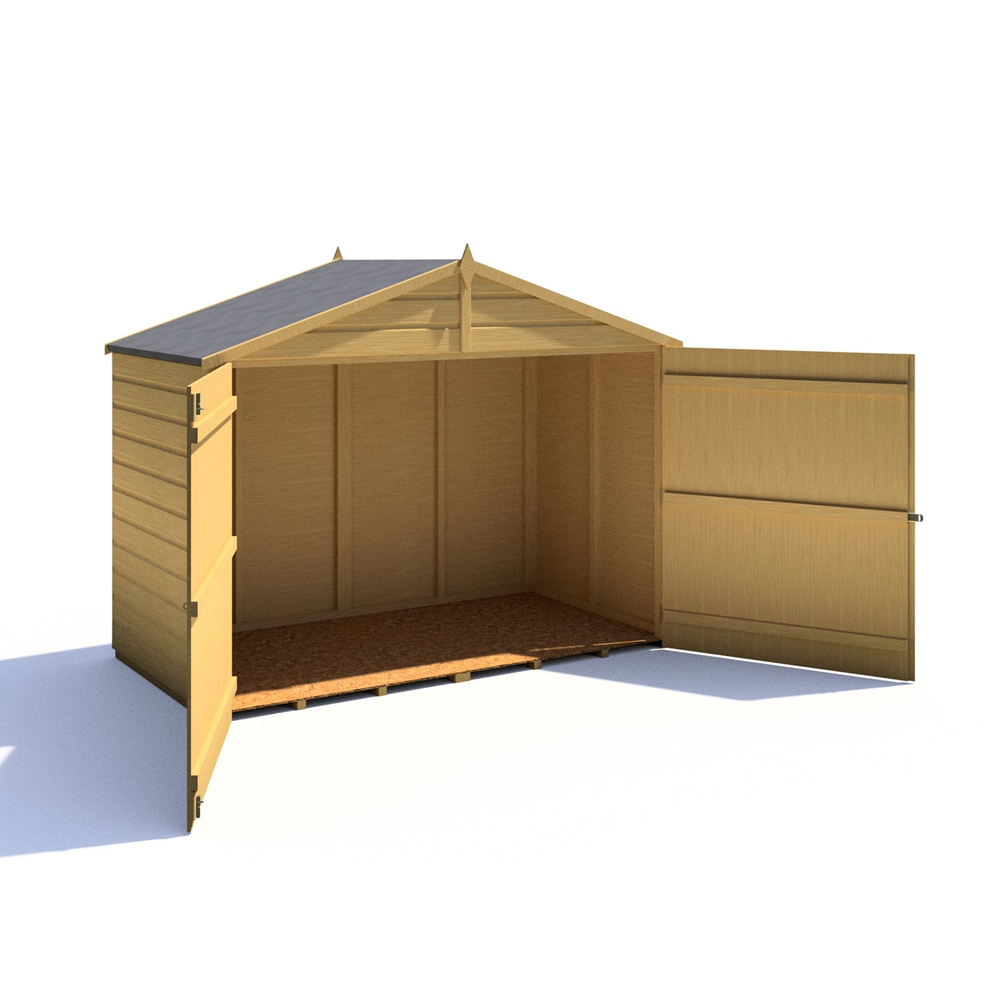 Shire Shiplap Bike Storage Apex Roof with floor 7'x3'