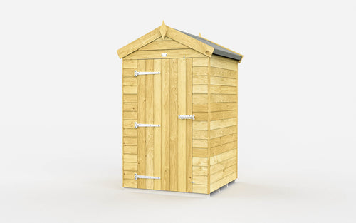 Elmstead Apex Shed Single Door Without Windows External View