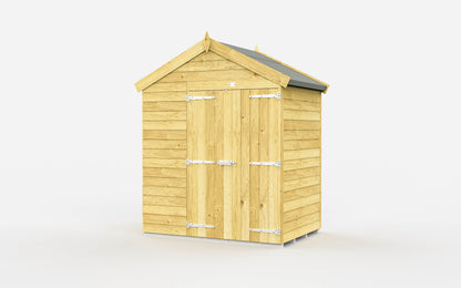 Elmstead Apex Shed Double Door Without Windows External View