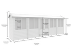 Elmstead Apex Summerhouse Dimensional Drawings