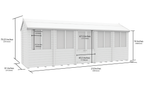 Elmstead Apex Summer Shed Dimensional Drawings