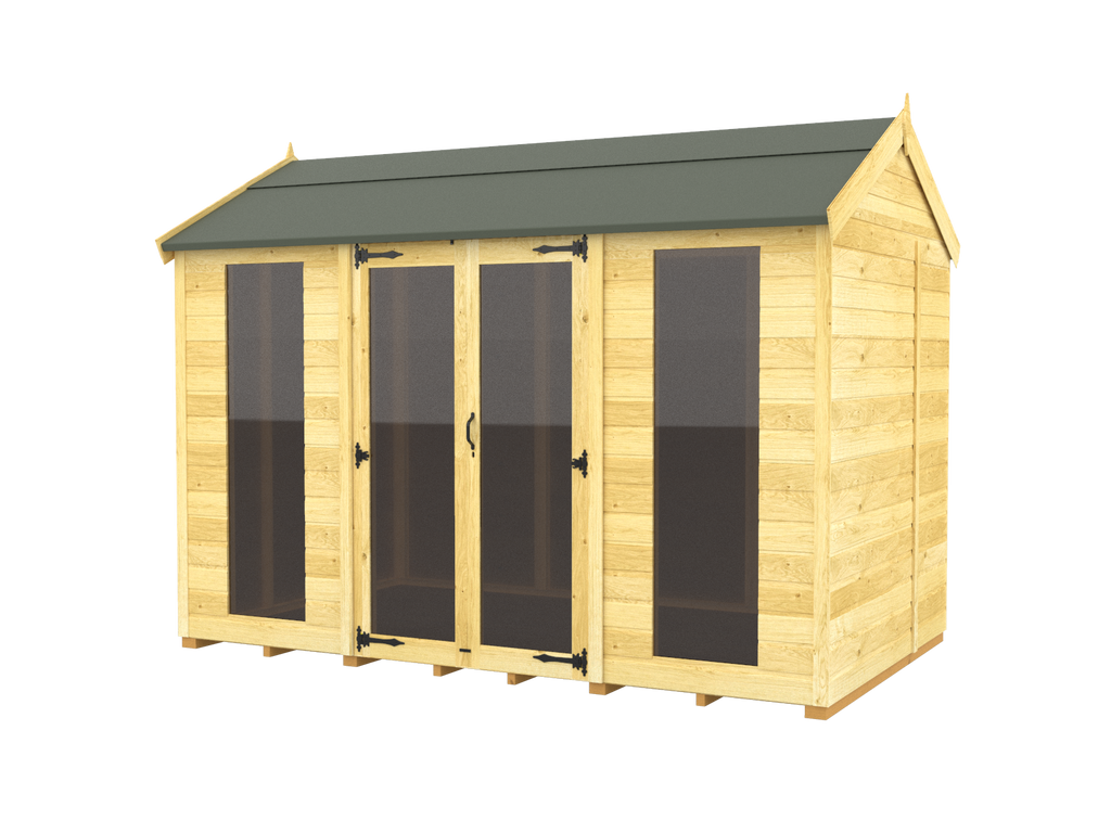 Elmstead Apex Summerhouse Full Height Windows External View