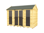Elmstead Apex Summerhouse Full Height Windows External View