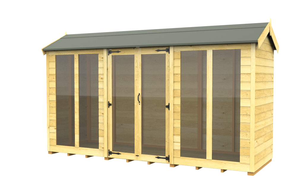 Elmstead Apex Summerhouse Full Height Windows External View