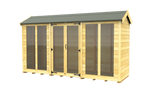 Elmstead Apex Summerhouse Full Height Windows External View