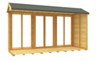 Elmstead Apex Summerhouse Full Height Windows Internal View