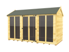 Elmstead Apex Summerhouse Full Height Windows External View