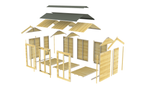 Elmstead Apex Summer Shed Full Height Windows Exploded Sections