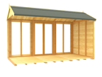 Elmstead Apex Summerhouse Full Height Windows Internal View