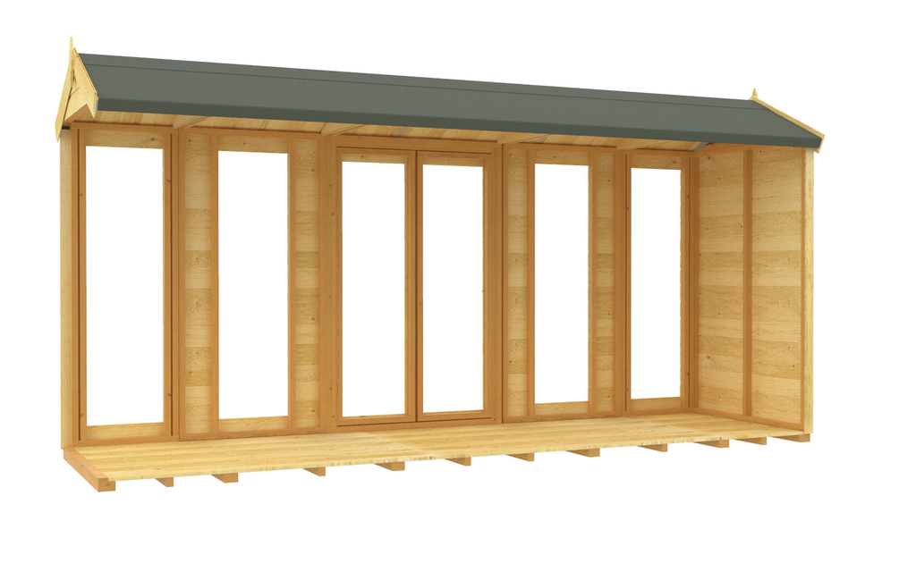 Elmstead Apex Summerhouse Full Height Windows Internal View