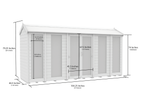 Elmstead Apex Summerhouse Full Height Windows Dimensional Drawings