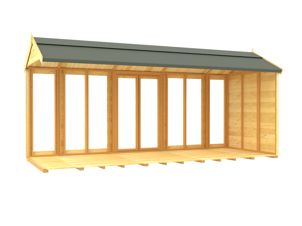 Elmstead Apex Summerhouse Full Height Windows Internal View