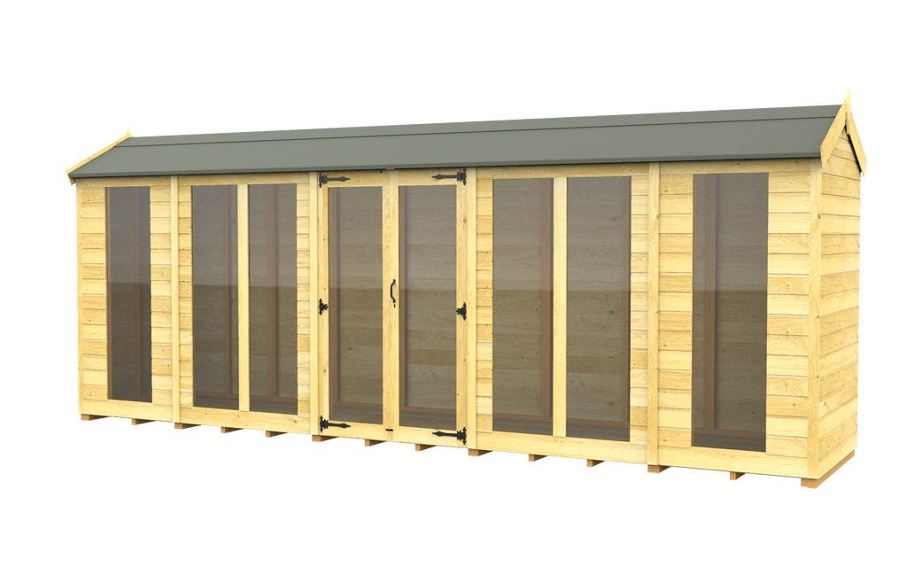 Elmstead Apex Summerhouse Full Height Windows External View
