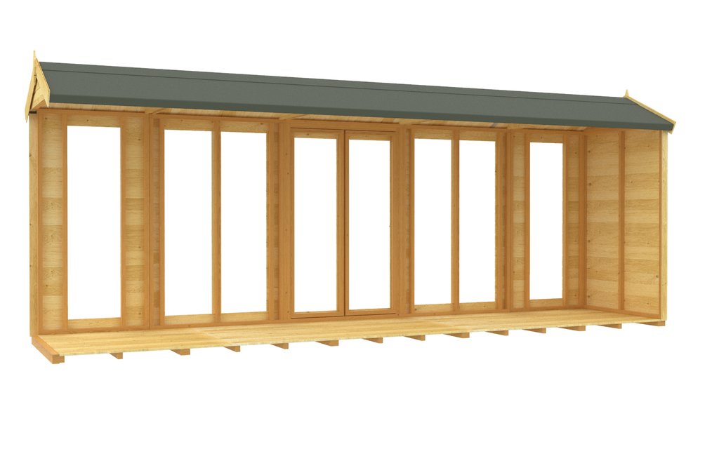 Elmstead Apex Summerhouse Full Height Windows Internal View