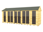 Elmstead Apex Summerhouse Full Height Windows External View