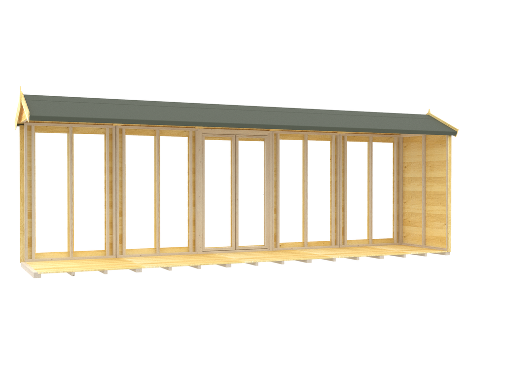 Elmstead Apex Summerhouse Full Height Windows Internal View