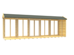 Elmstead Apex Summerhouse Full Height Windows Internal View