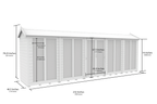 Elmstead Apex Summerhouse Full Height Windows Dimensional Drawings