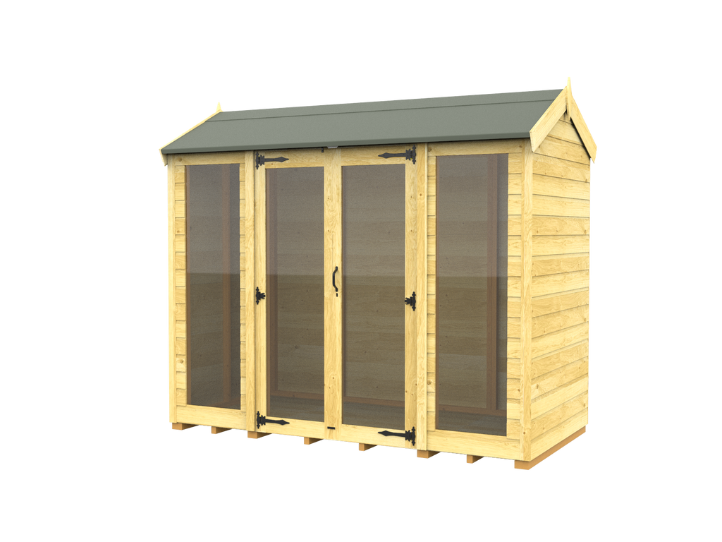 Elmstead Apex Summerhouse Full Height Windows External View