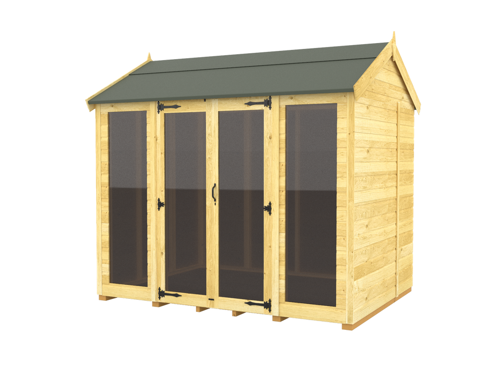 Elmstead Apex Summerhouse Full Height Windows External View