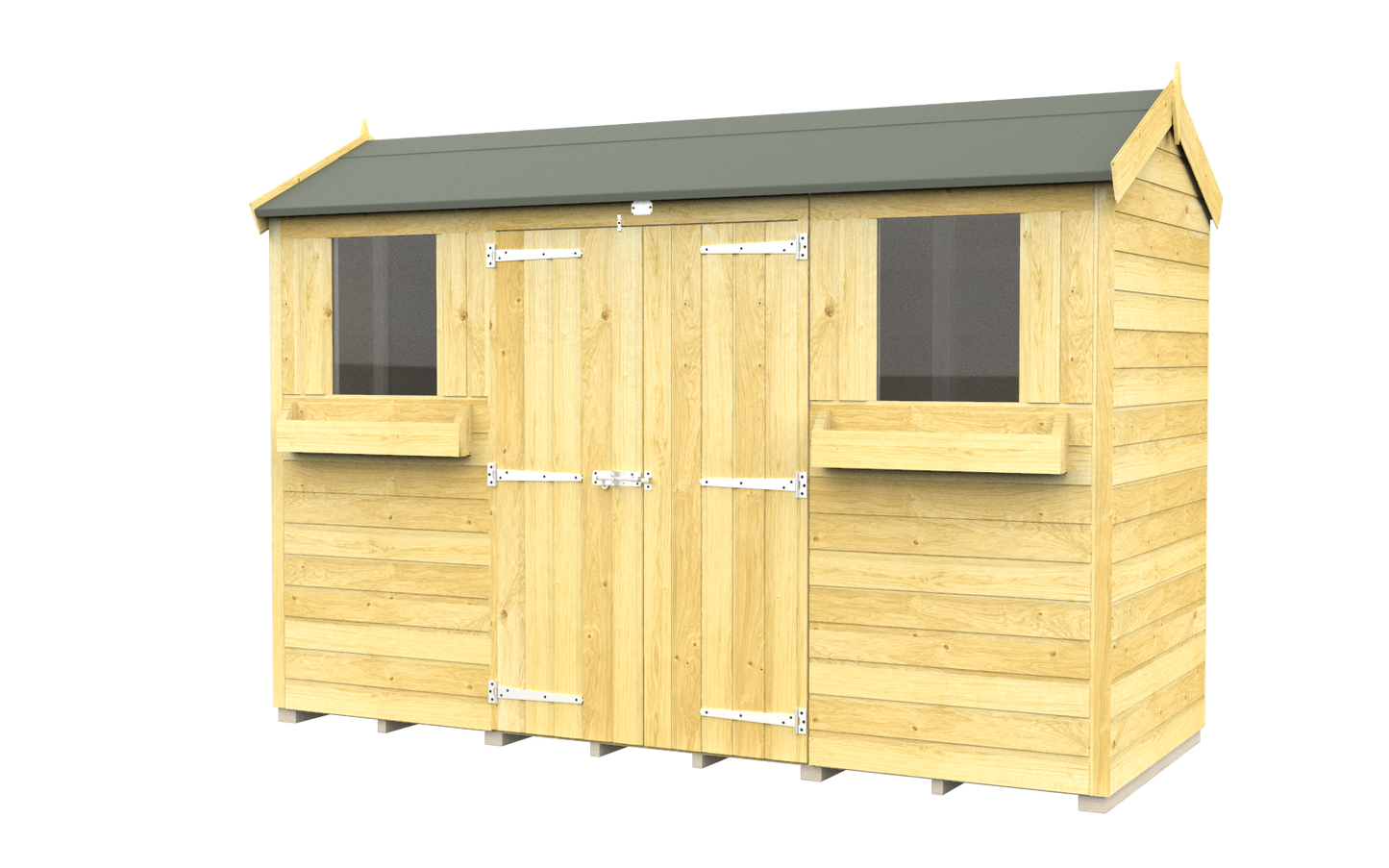Elmstead Apex Summer Shed External View