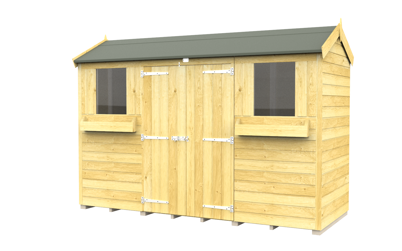 Elmstead Apex Summer Shed External View