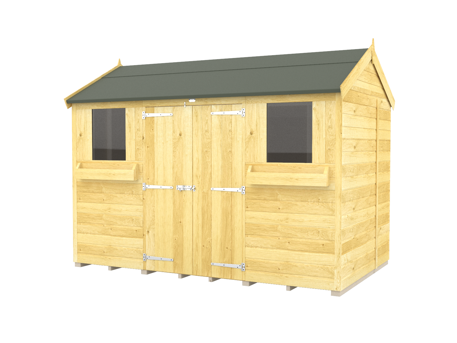 Elmstead Apex Summer Shed External View