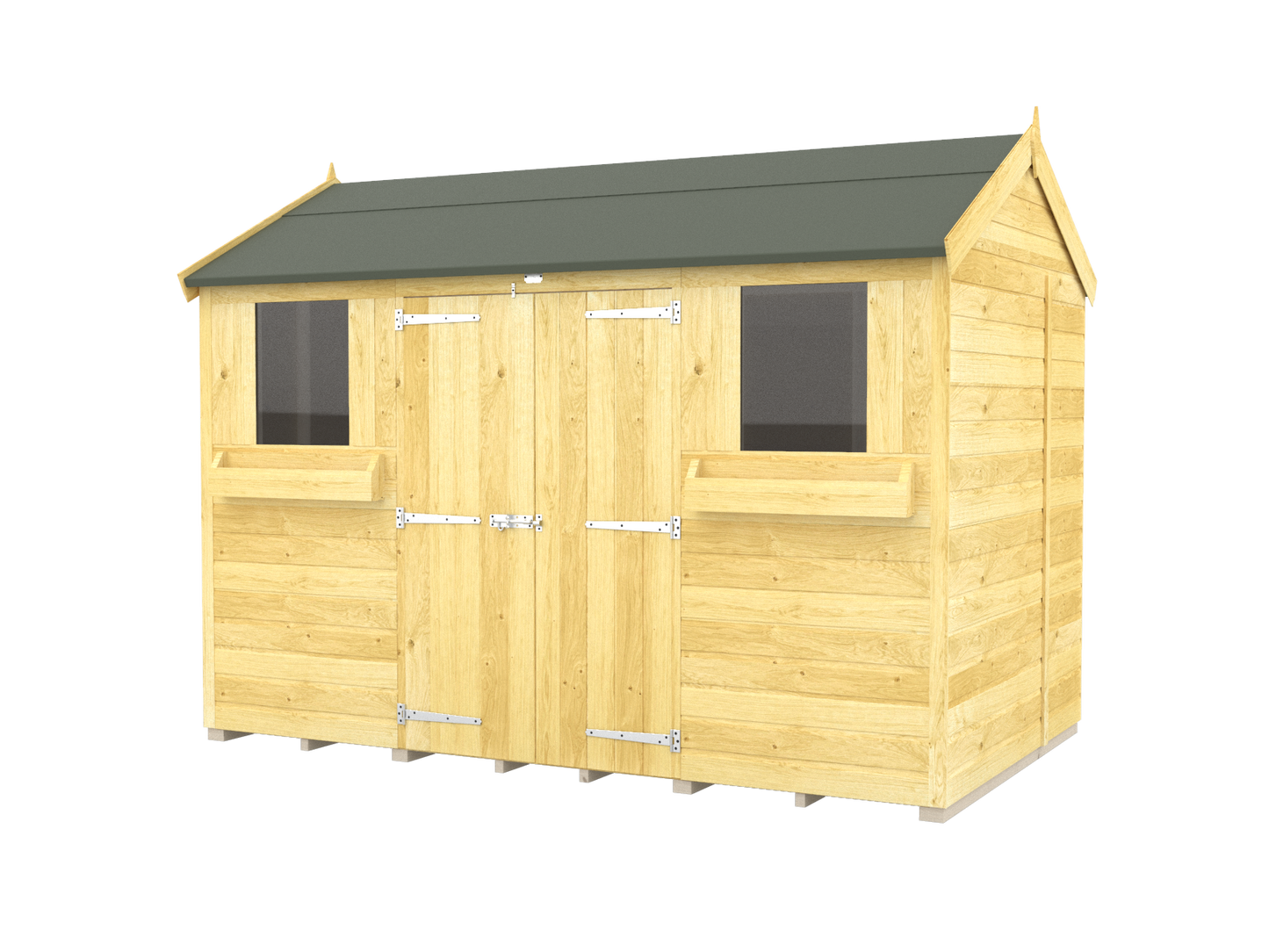 Elmstead Apex Summer Shed External View