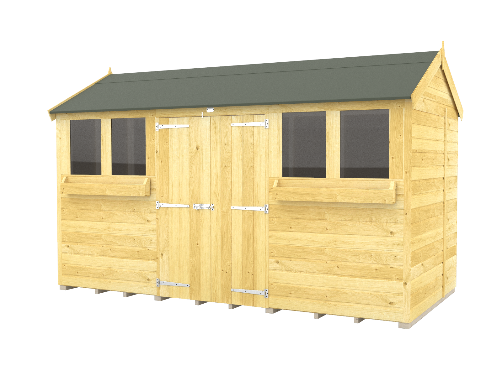 Elmstead Apex Summer Shed External View