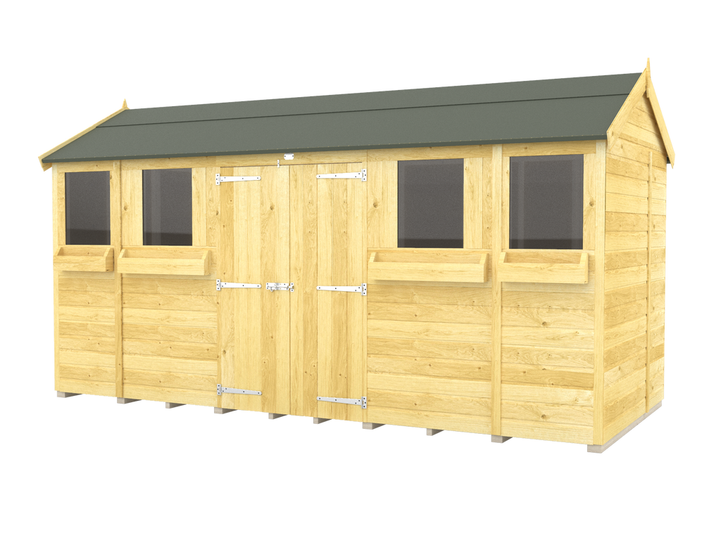Elmstead Apex Summer Shed External View