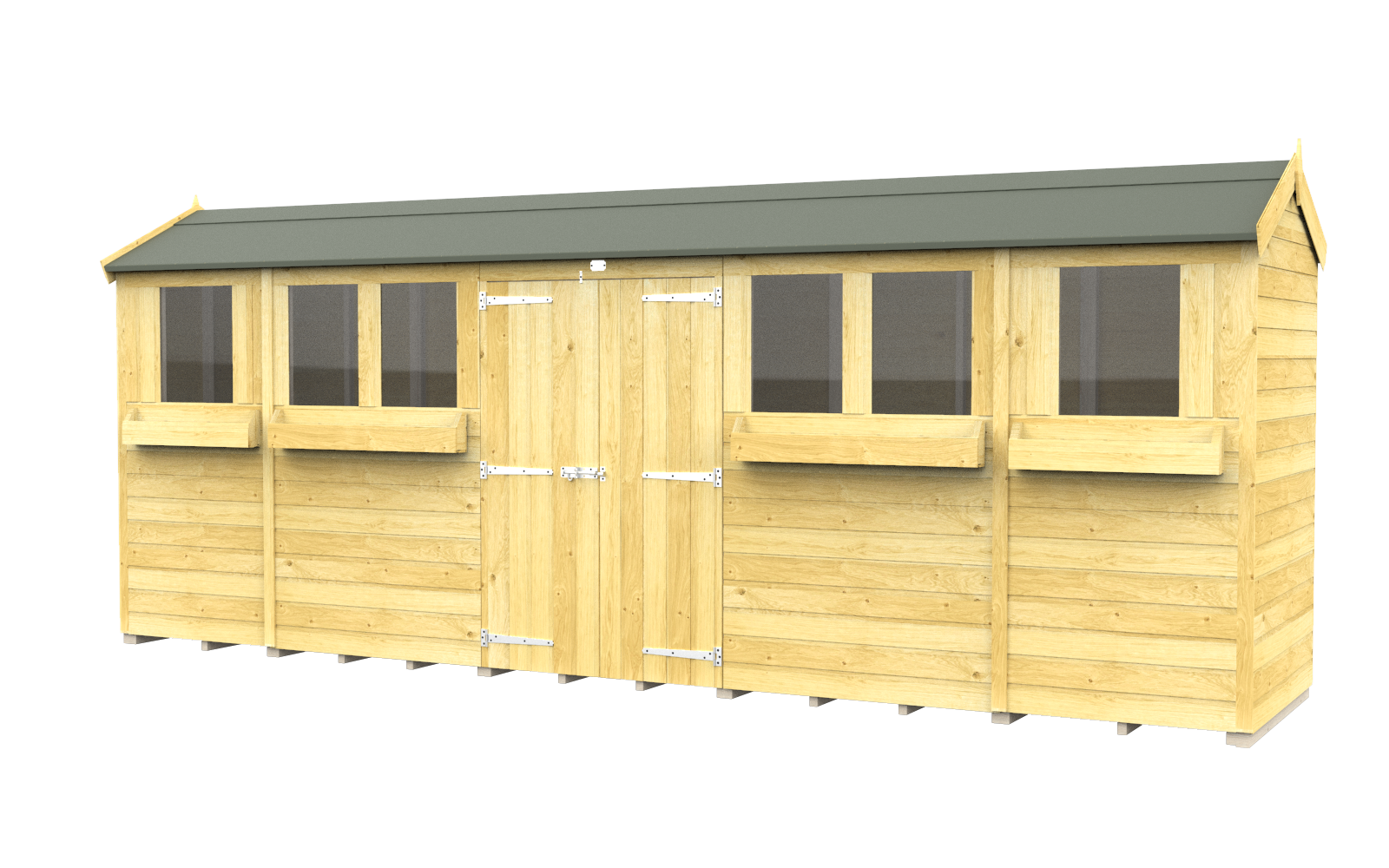 Elmstead Apex Summer Shed External View
