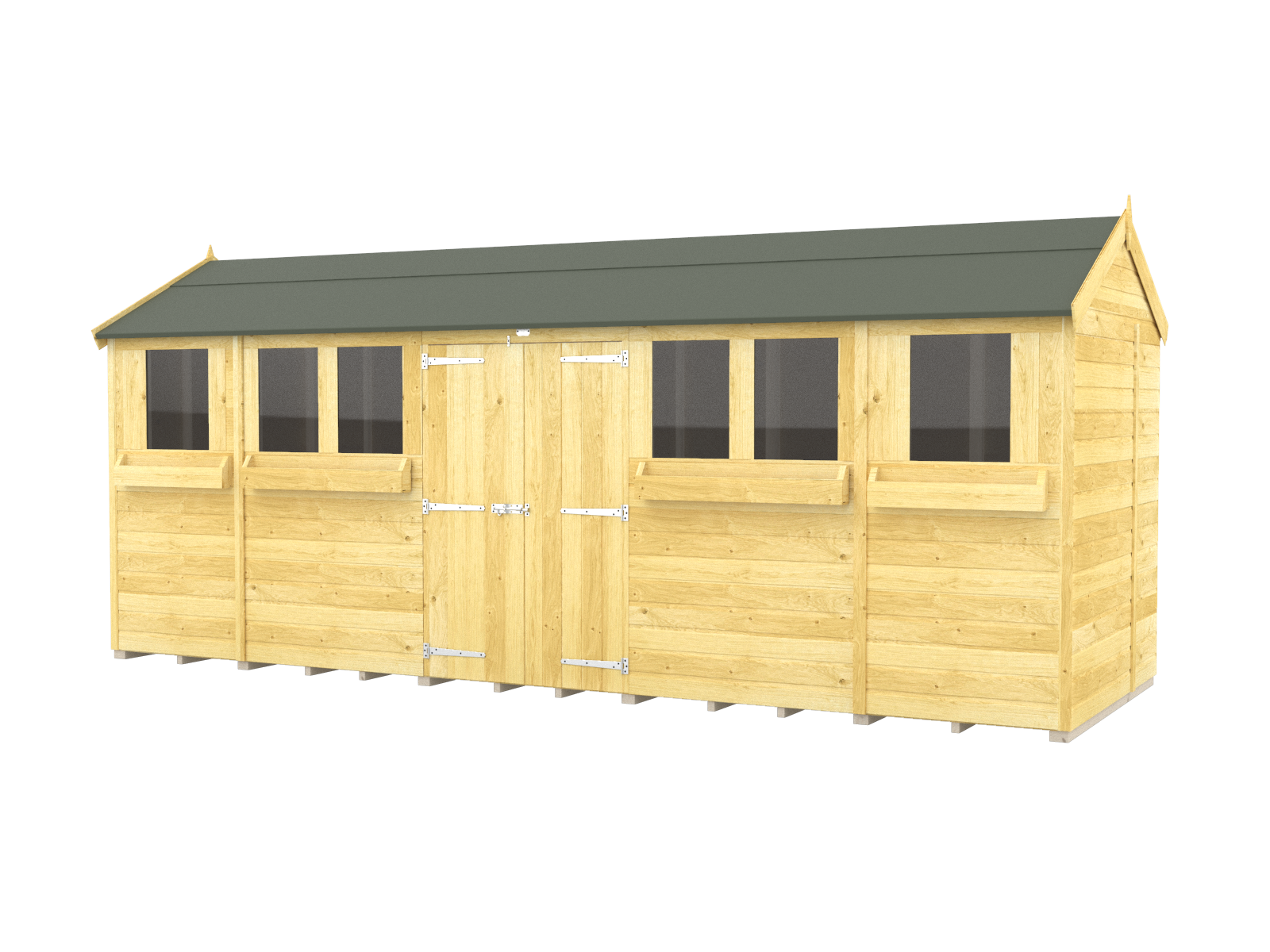 Elmstead Apex Summer Shed External View