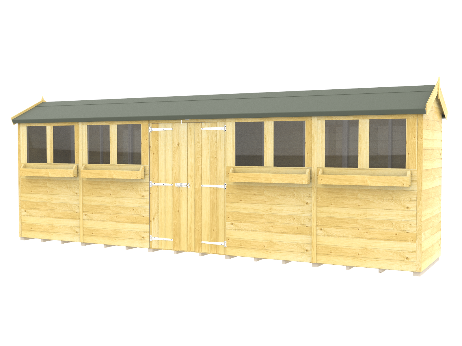 Elmstead Apex Summer Shed External View