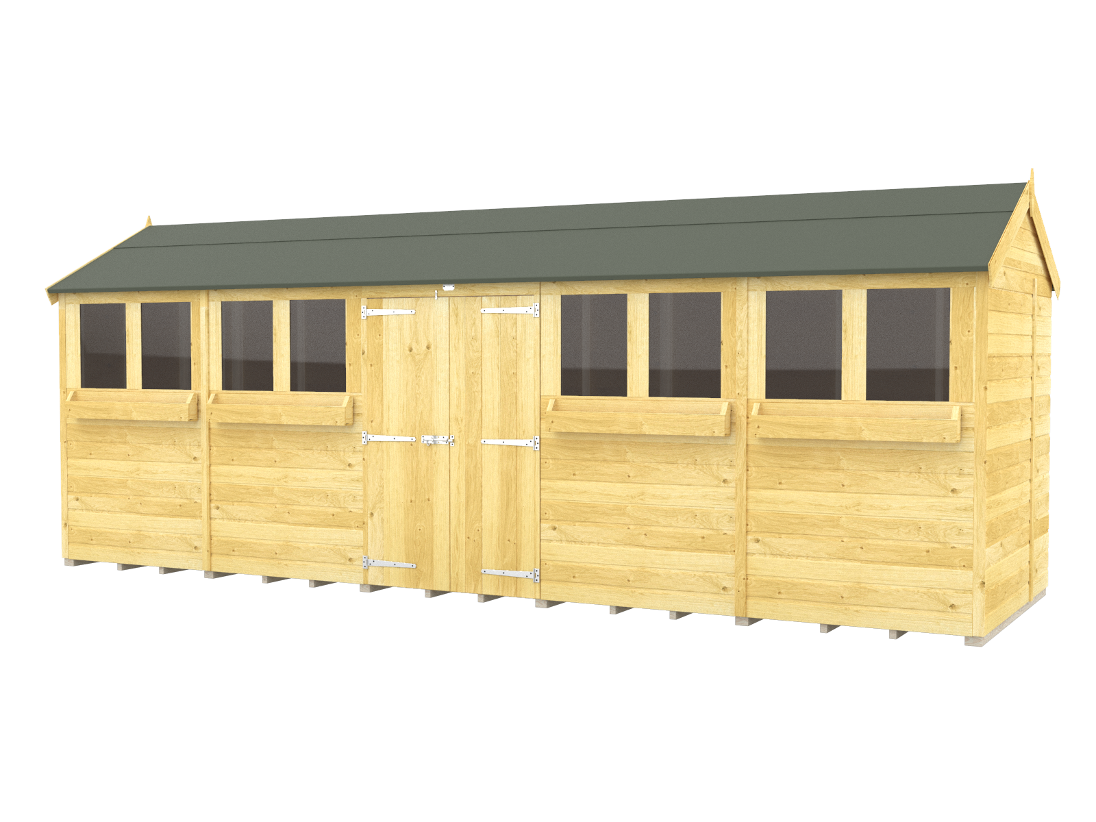 Elmstead Apex Summer Shed External View
