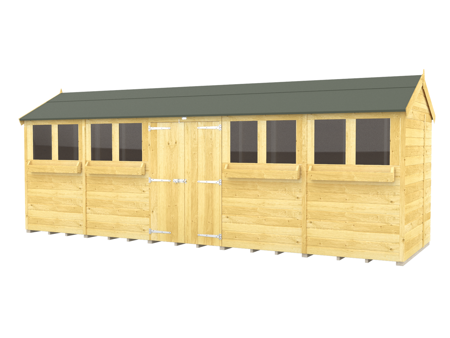 Elmstead Apex Summer Shed External View
