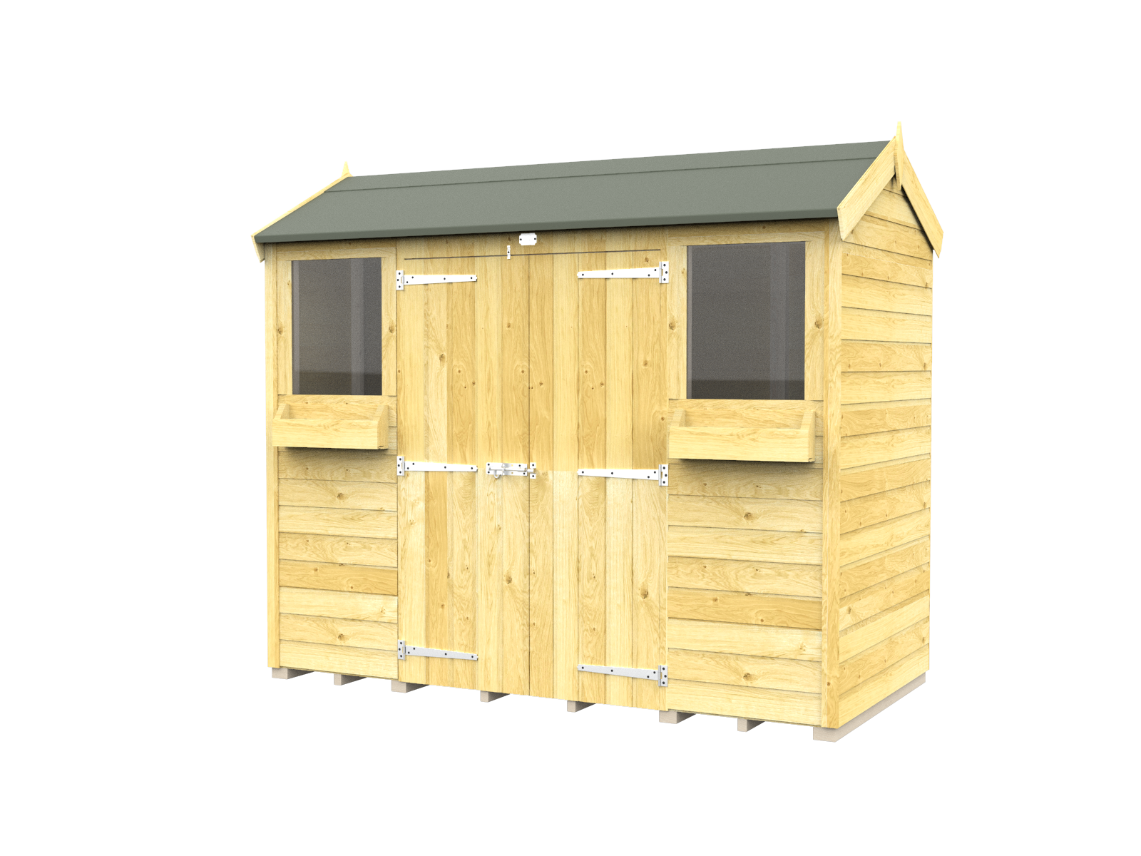 Elmstead Apex Summer Shed External View