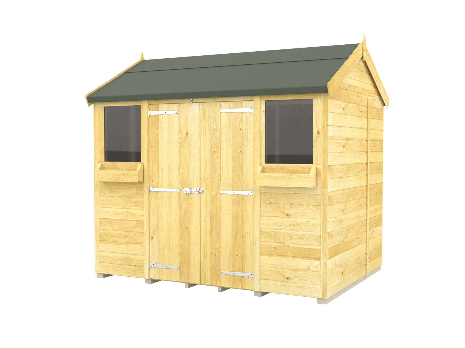 Elmstead Apex Summer Shed External View