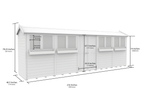 Elmstead Apex Summer Shed Dimensional Drawings