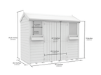 Elmstead Apex Summer Shed Dimensional Drawings