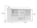 Elmstead Apex Summer Shed Dimensional Drawings