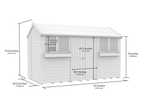 Elmstead Apex Summer Shed Dimensional Drawings