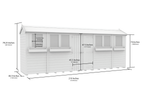 Elmstead Apex Summer Shed Dimensional Drawings