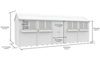 Elmstead Apex Summer Shed Dimensional Drawings
