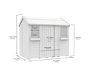 Elmstead Apex Summer Shed Dimensional Drawings