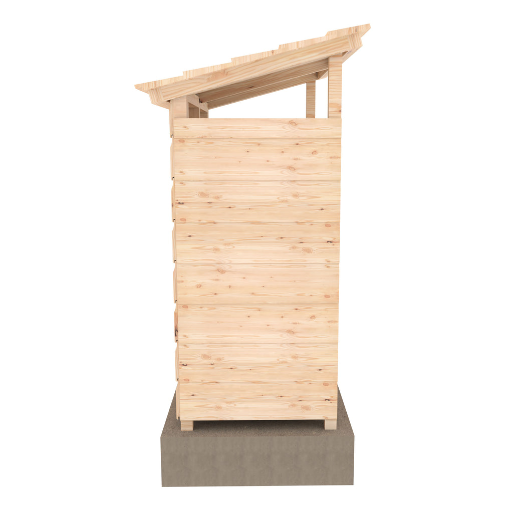 Shire 3x2 Aveley Pent Welly Store - Pressure Treated - Double Height