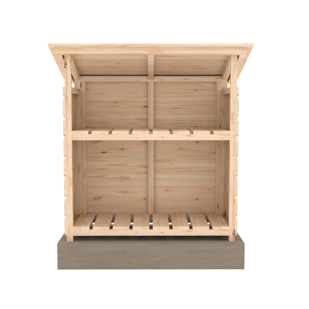 Shire 3x2 Aveley Pent Welly Store - Pressure Treated - Double Height