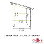 Shire 3x2 Aveley Pent Welly Store - Pressure Treated - Single Height