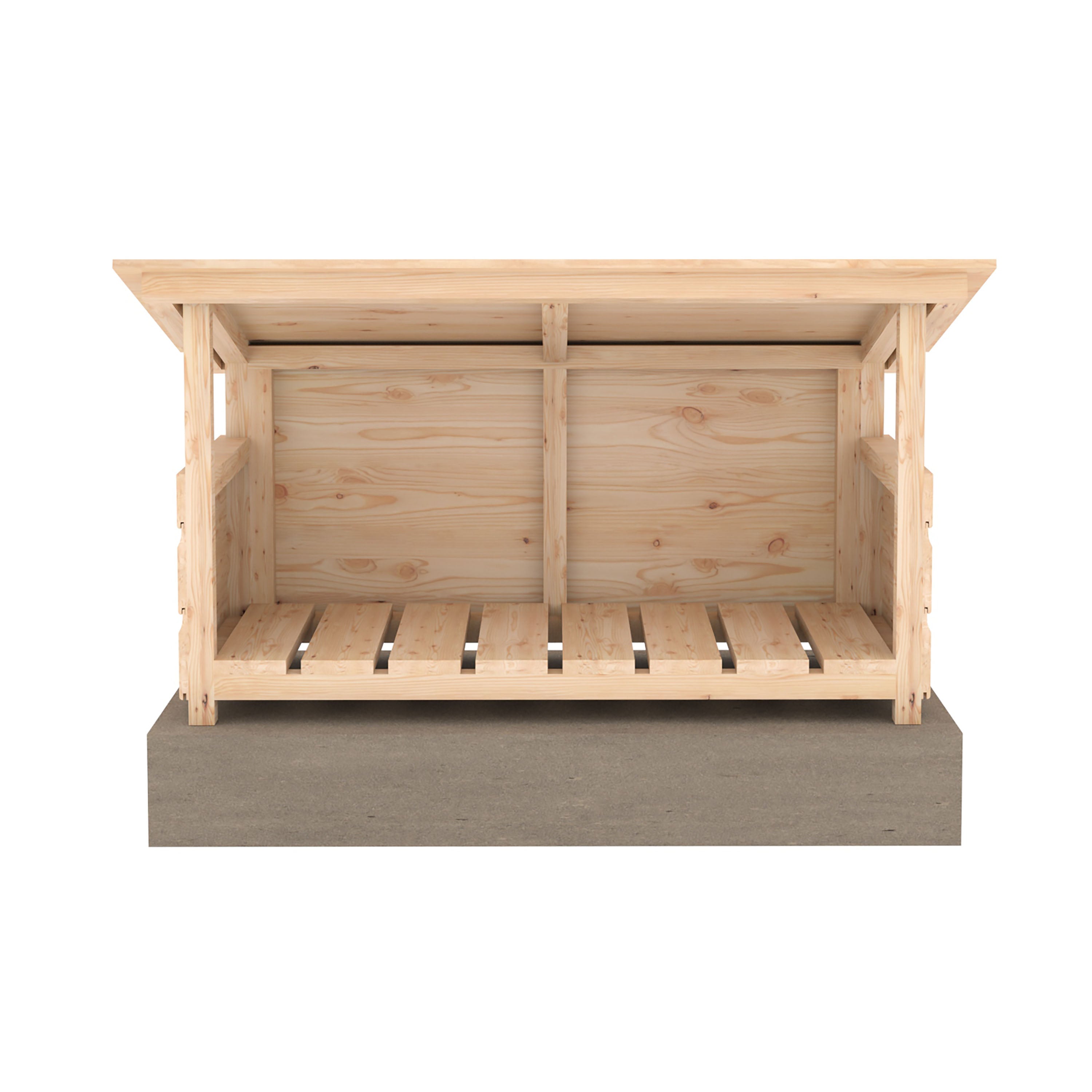 Shire 3x2 Aveley Pent Welly Store - Pressure Treated - Single Height