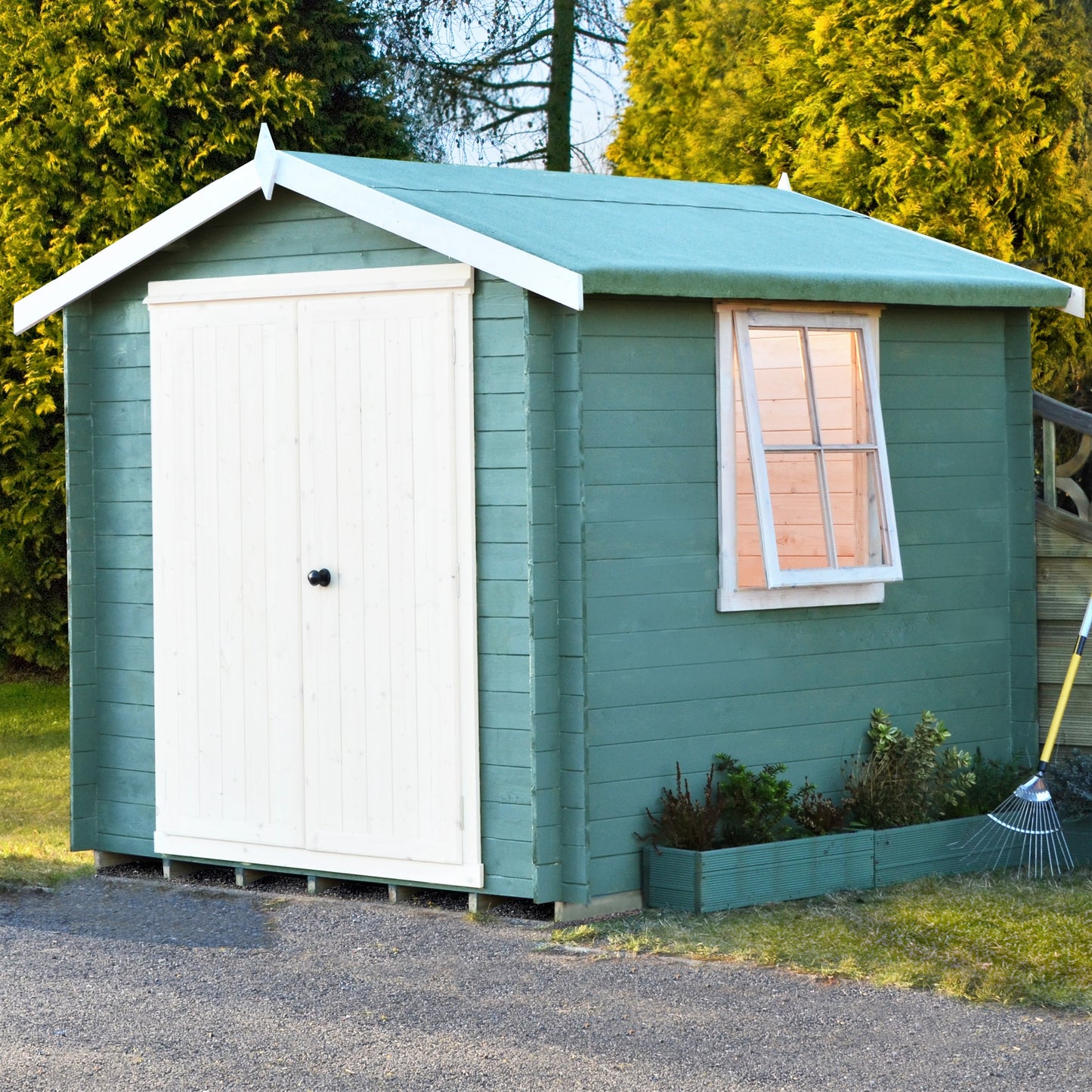 Shire Bradley 19mm Log Cabin 10x10