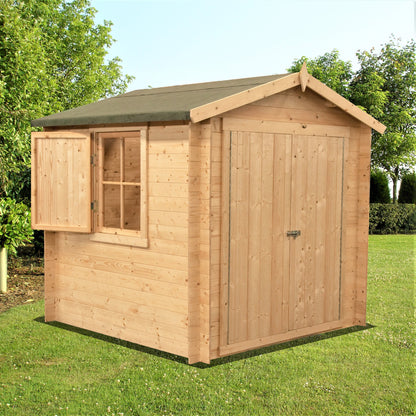 Shire Bradley 19mm Log Cabin 9x9